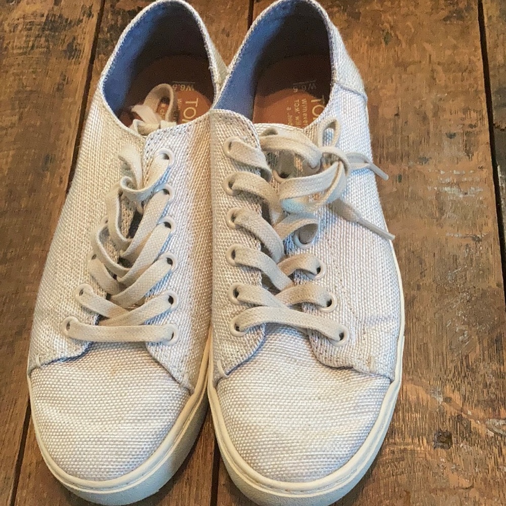 TOMS linen sneakers Size 6.5